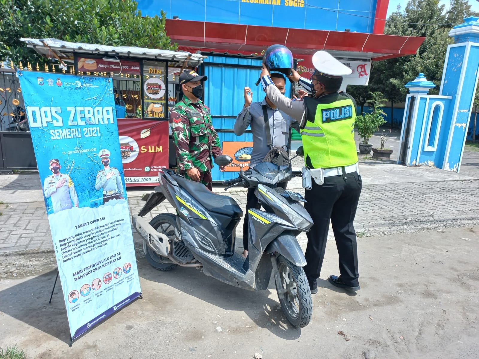 Dalam Rangka Ops Zebra 2021 Unit Gakkum Laka Lantas Beri Himbauan Kepada Pengendara