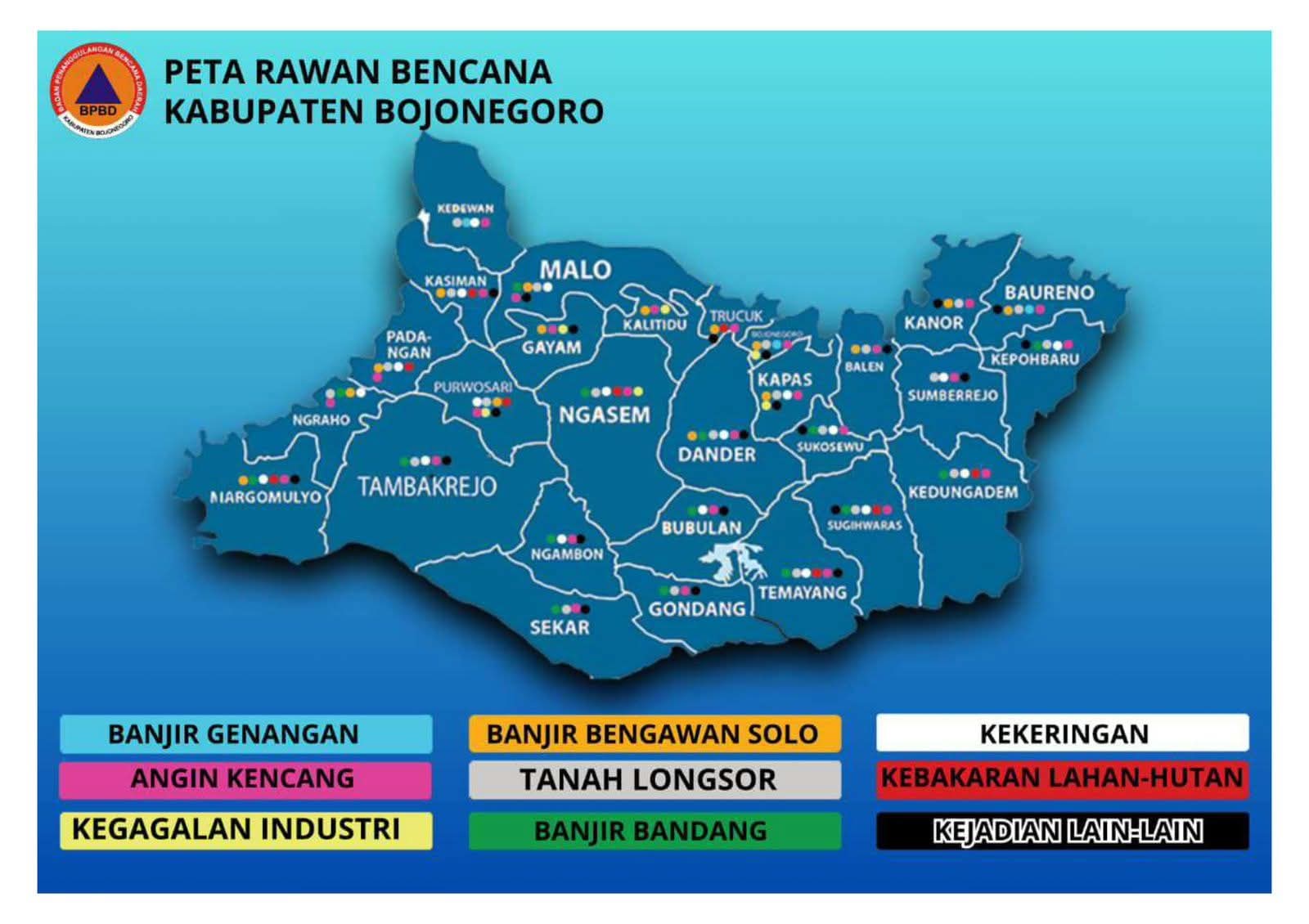 BPBD Bojonegoro Petakan Kawasan Rawan Bencana, Perkuat Mitigasi dan Kesiapsiagaan Warga