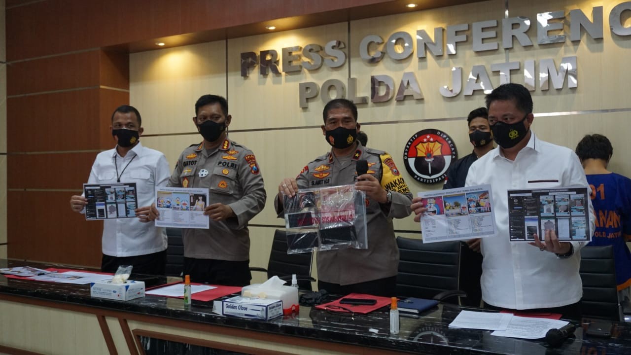 Polda Jatim Bongkar Prostitusi Online Libatkan Anak Dibawah Umur