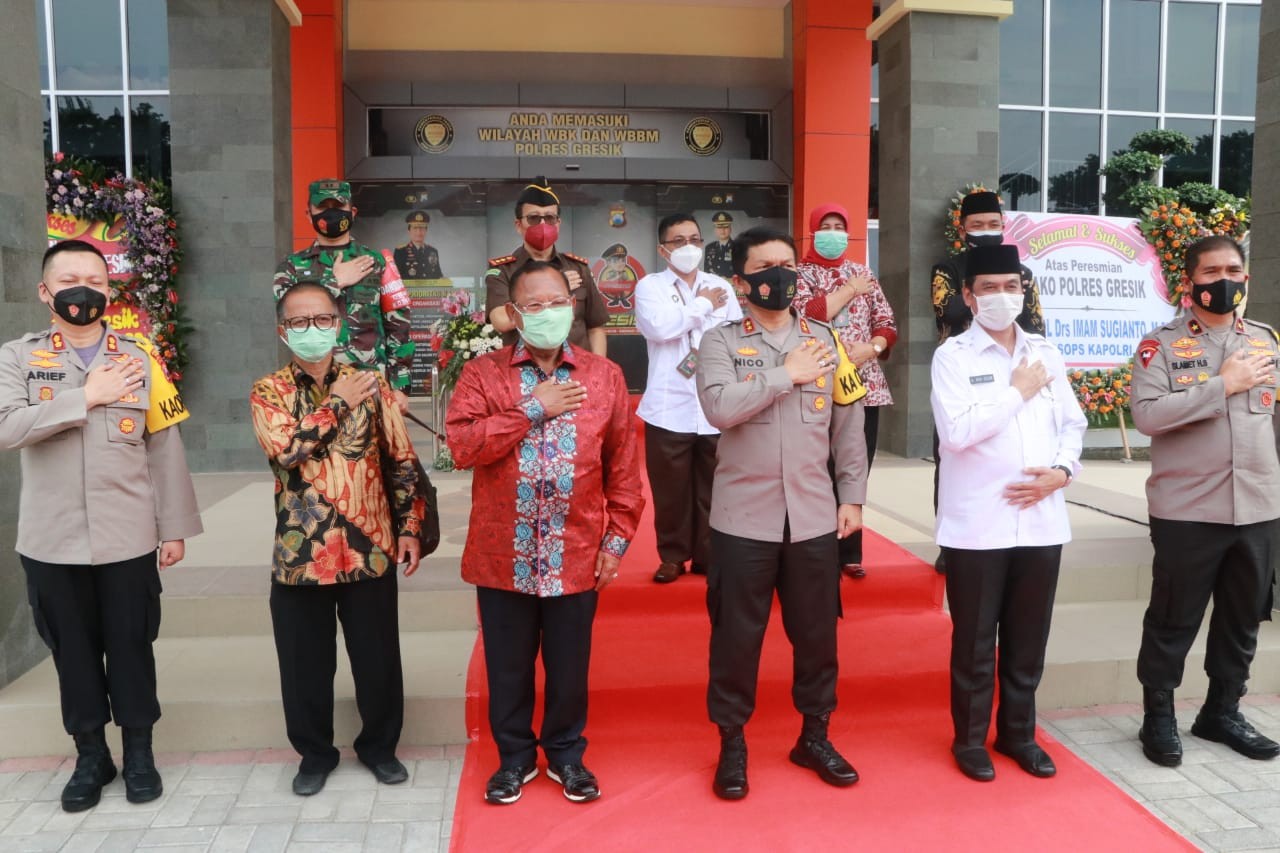 Resmikan Markas Baru di Gresik, Kapolda Usulkan Perubahan Tipe Polres Gresik Ke Mabes Polri