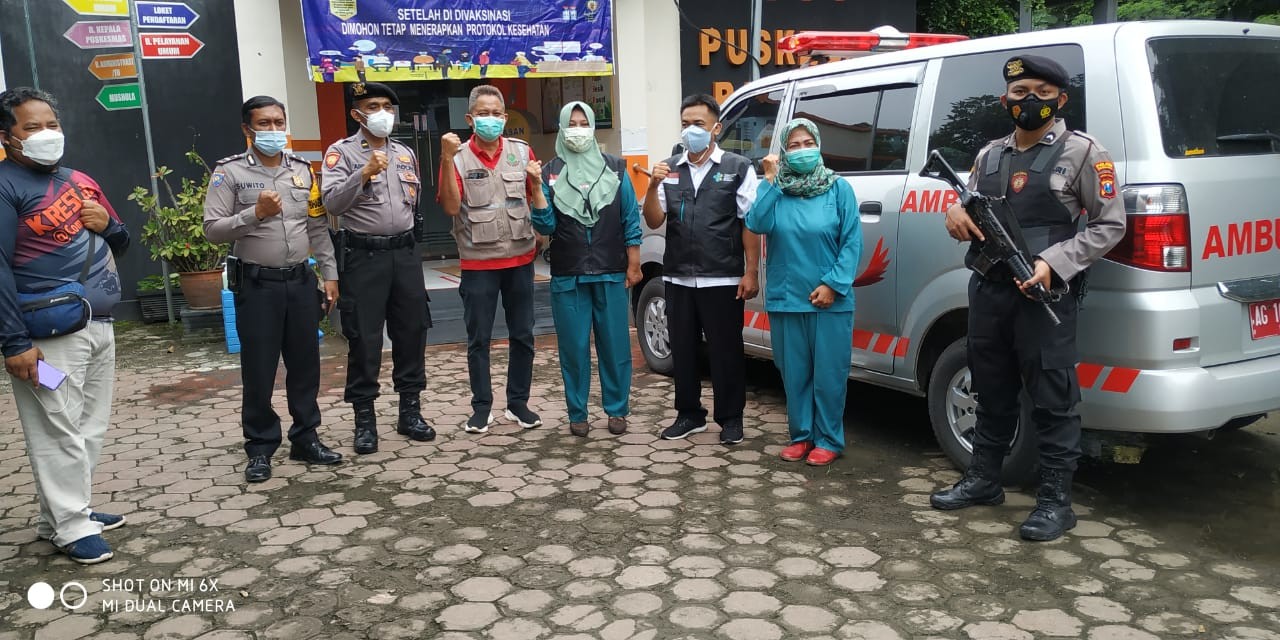 Polres Tulungagung Kawal Pendistribusian Vaksin Sinovac Ke 14 Kecamatan