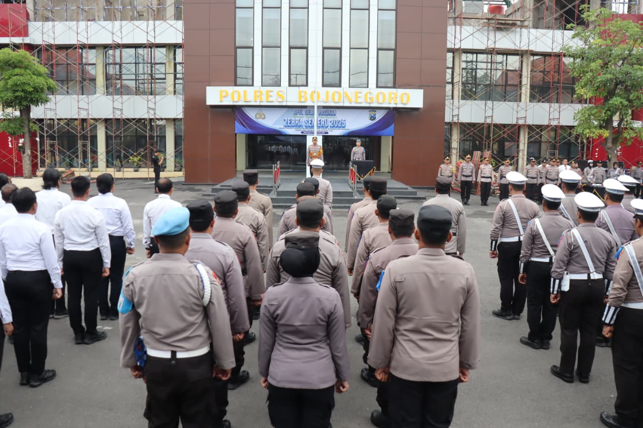 7 Sasaran Polantas Bojonegoro di Operasi Zebra Semeru 2025