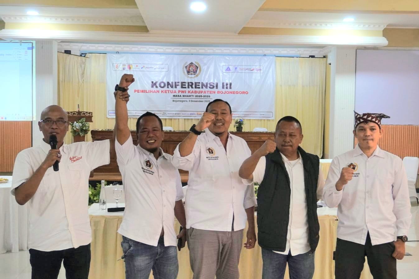 Sasmito Anggoro Terpilih Pimpin PWI Bojonegoro 2025–2028