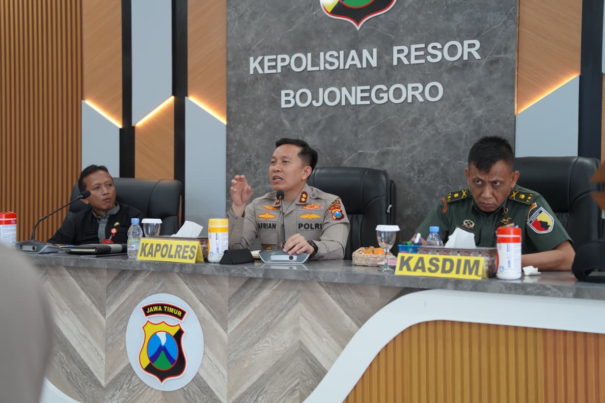 Polres Bojonegoro Gelar Rakor Operasi Lilin Semeru 2025