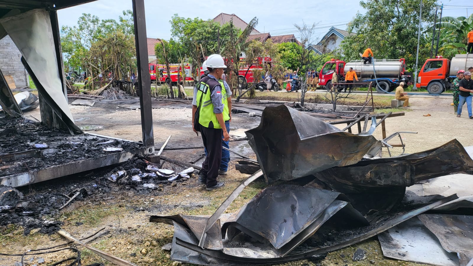 Polisi Selidiki Penyebab Kebakaran Gudang Solar PT Jaya Etika Beton di Bojonegoro
