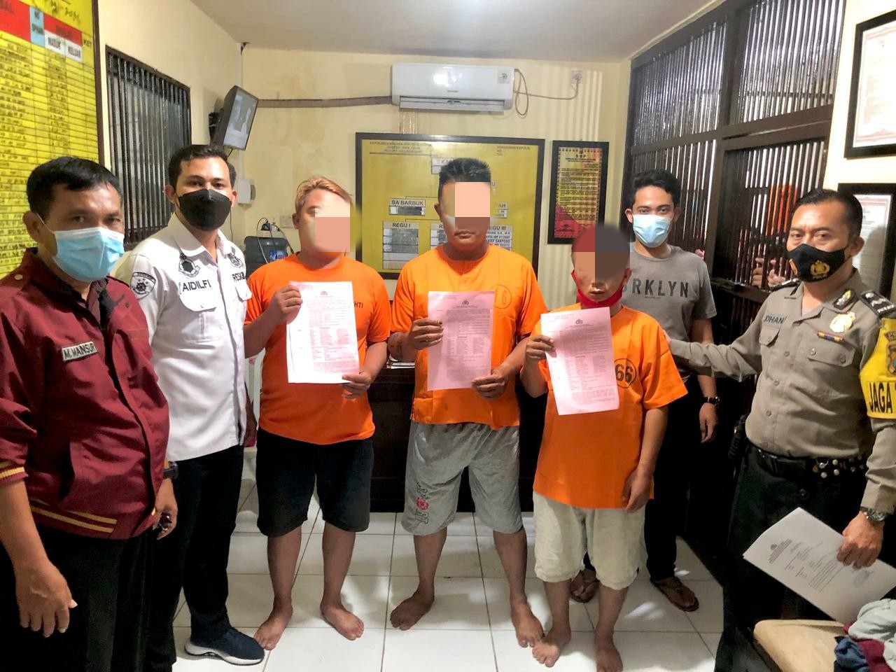 Tiga Pria Mengaku Polisi dan Melakukan Pemerasan, Berhasil Diringkus Tim Macan Agung Polres Tulungag
