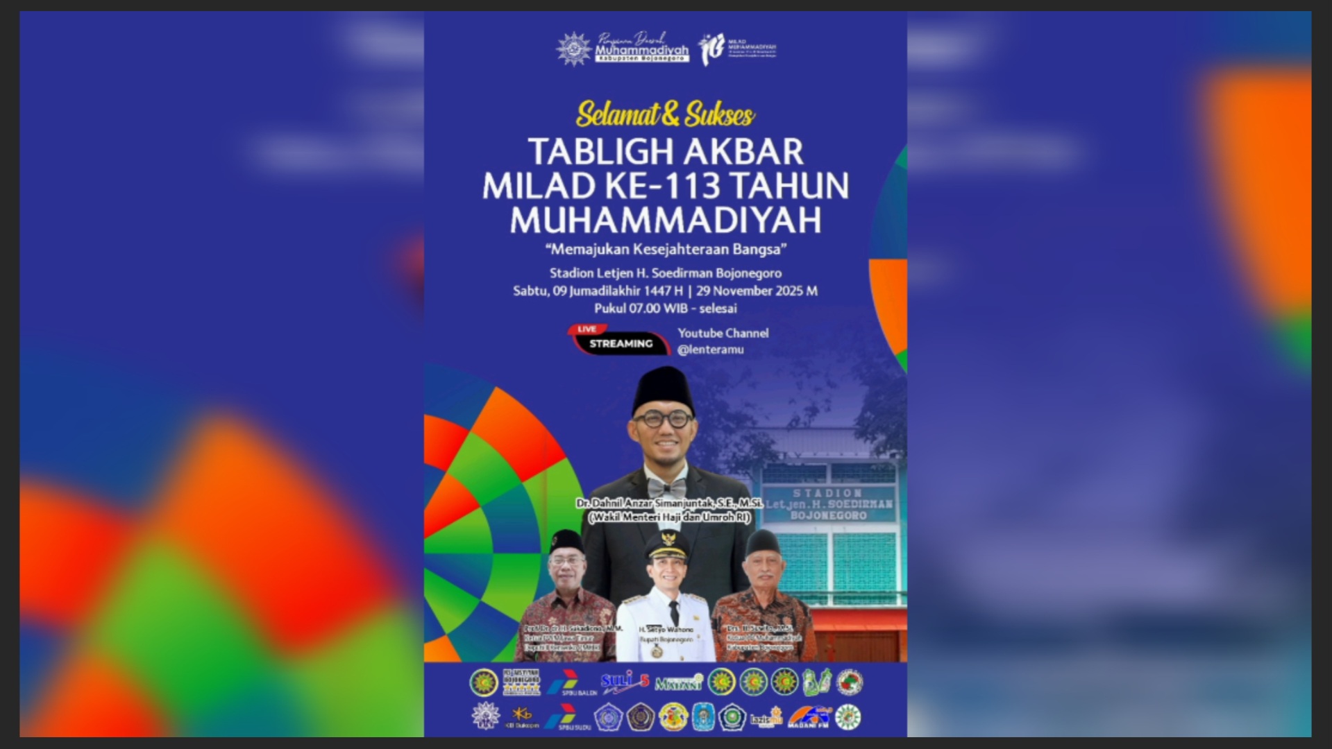 Wamen Dahnil Anzar Simanjuntak Akan Hadir di Milad Muhammadiyah Bojonegoro
