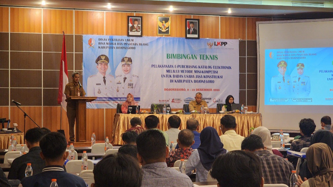 Dinas PU Binamarga Bojonegoro Gelar Bimtek Mini Kompetisi Bagi Badan Usaha