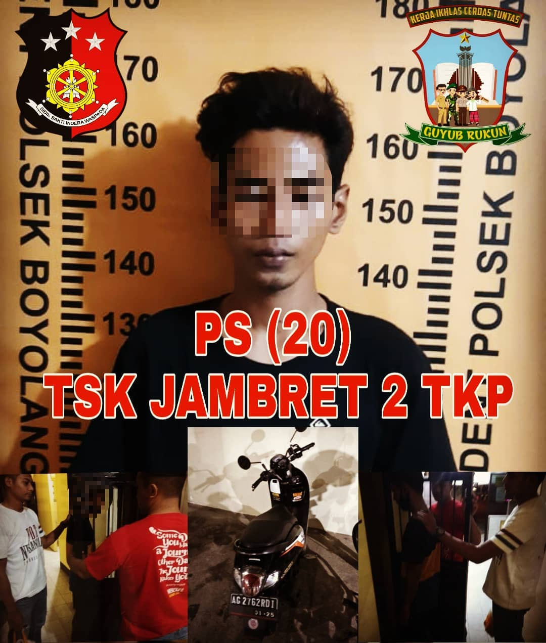 Specialis Jambret Diringkus Unit Reskrim Polsek Gondang