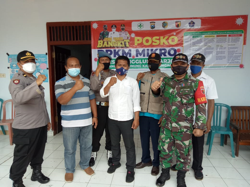 Ipda Muhtar Kanit Sabhara Polsek Tanggunggunung, Cek Posko PPKM Mikro