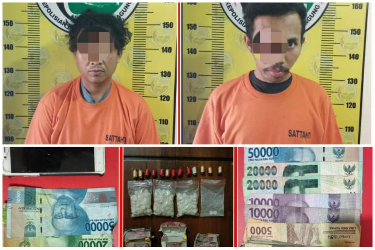 Dua Pria Pengedar Ratusan Pil Koplo Diringkus Satresnarkoba Polres Tulungagung