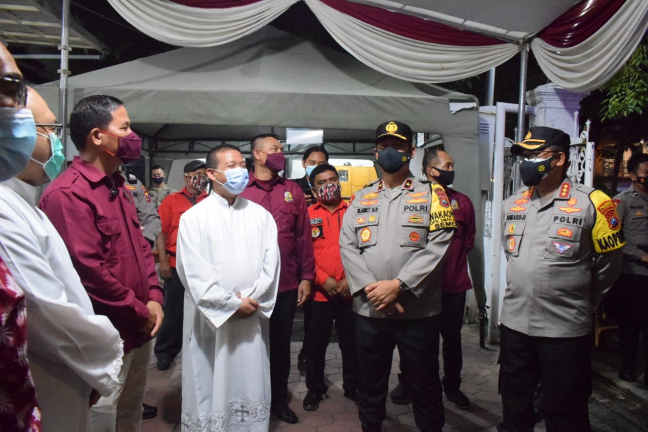 Wakapolda Cek Pengamanan Ibadah Jumat Agung Dan Persiapan Pengamanan Paskah di Sidoarjo