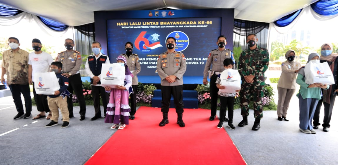 Ditlantas Polda Jatim Punya Program Satu Polantas Satu Anak Yatim Piatu