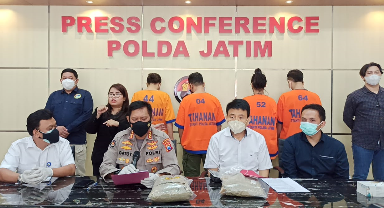 Ditresnarkoba Polda Jatim, Bongkar Sindikat Peredaran Narkoba Jaringan Internasional