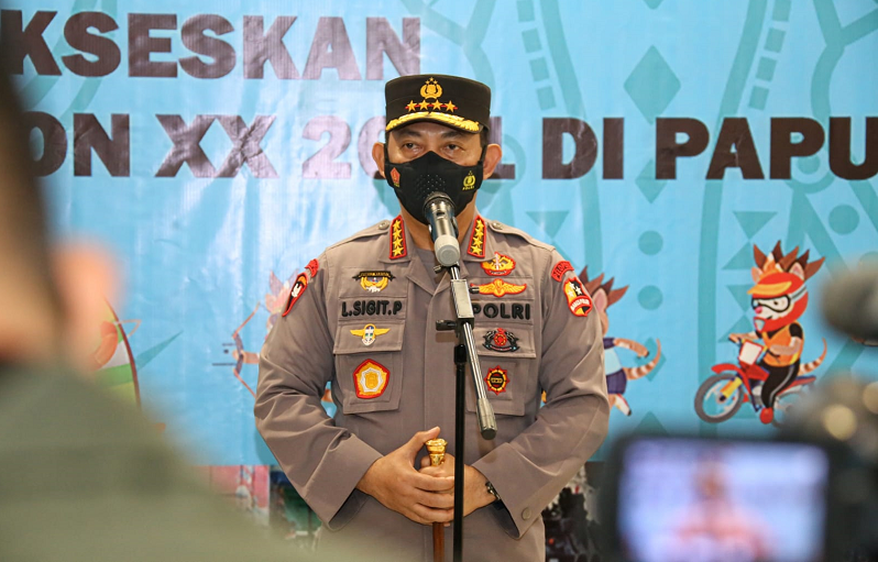 Tinjau Kesiapan Pembukaan PON XX Papua, Kapolri Pastikan Pengamanan Berjalan Baik