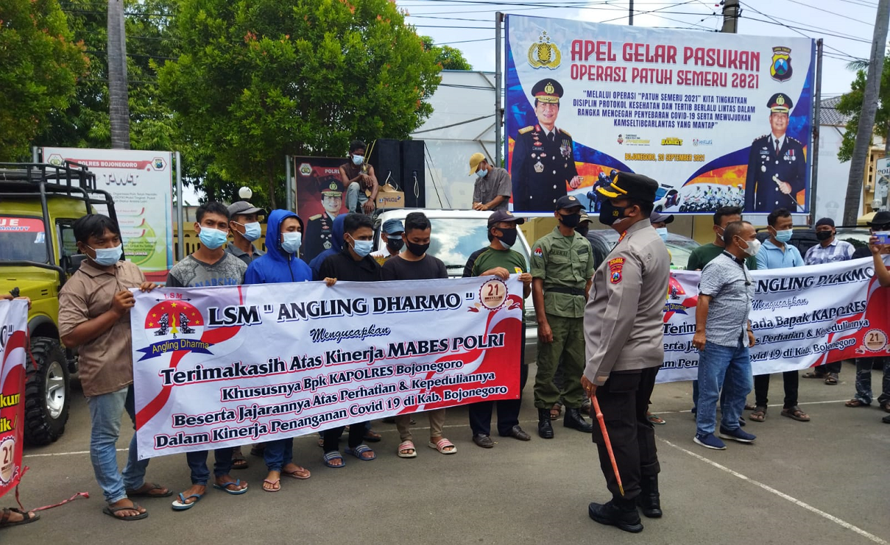 LSM Angling Dharma Apresiasi Kinerja Kapolres Bojonegoro Dukung Penanganan Covid-19