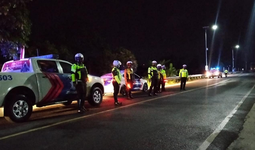 Tim Gabungan Polres Tulungagung dan Satgas Covid 19 Menggelar Patroli Skala Besar Guna Pendisiplinan