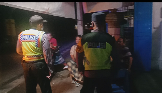 Pendisiplinan Prokes, Polsek Pakel Polres Tulungagung Tingkatkan KRYD dan Patroli Malam