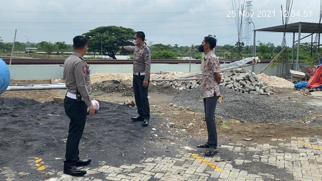 Jelang Natal dan Tahun Baru, Satlantas Polres Lamongan Survei Lokasi Pos Pengamanan dan Penyekatan