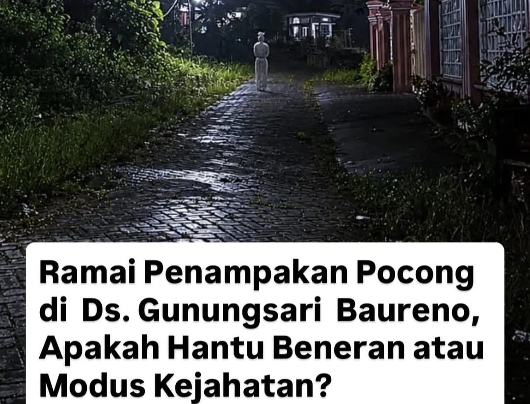 Heboh Penampakan Pocong di Baureno Bojonegoro?