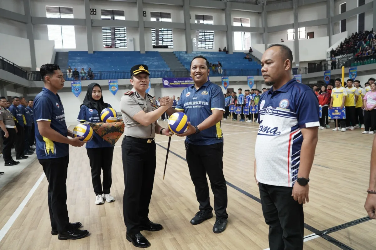 Jelang HUT Bhayangkara ke-80, Polres Bojonegoro Gelar Turnamen Voli Bidik Atlet Muda Berbakat