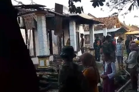 Rumah di Sambongrejo Terbakar. Selasa (9/6/2026).
